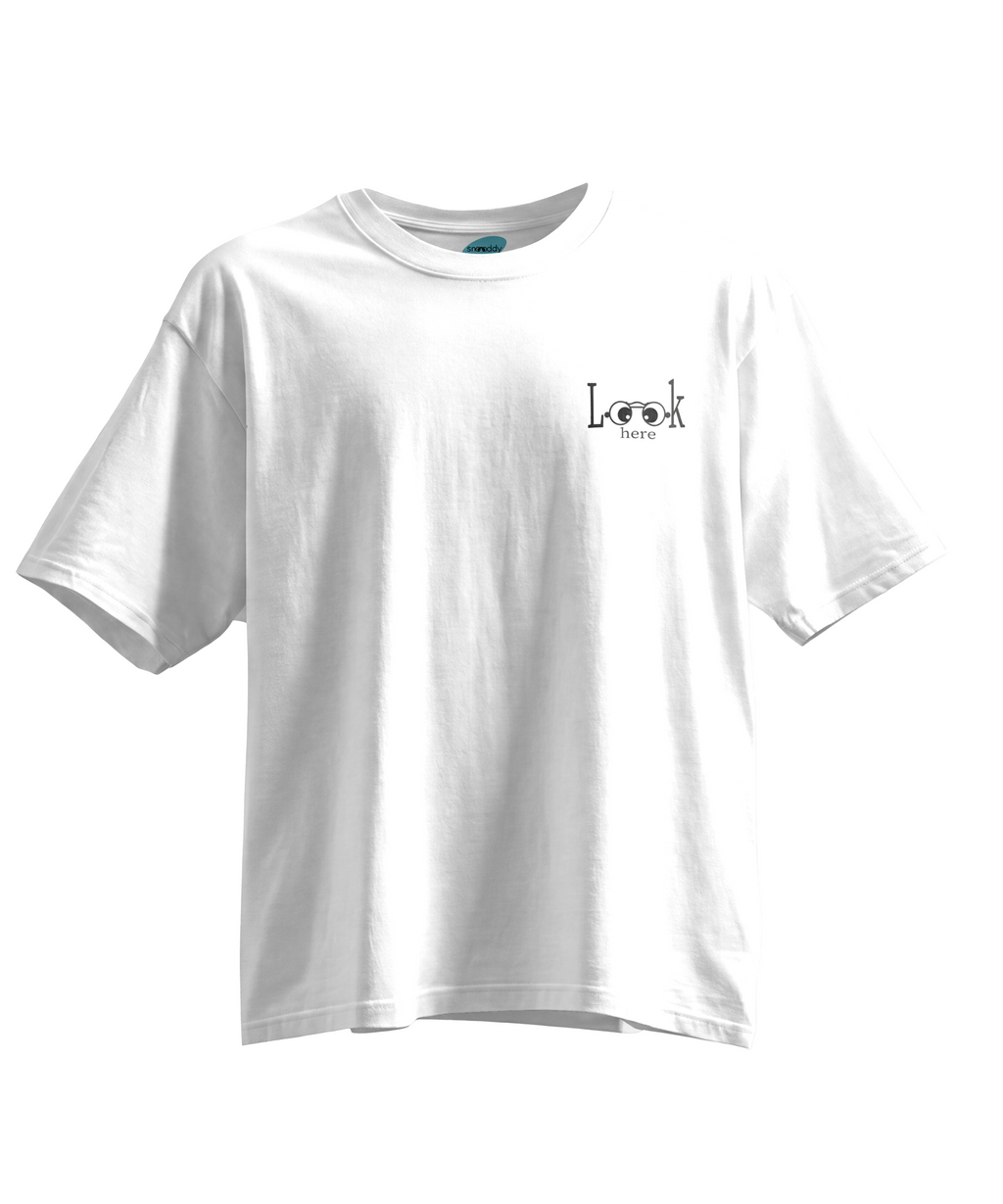 Cosmic Observer- Kısa Kollu Beyaz Regular T- Shirt
