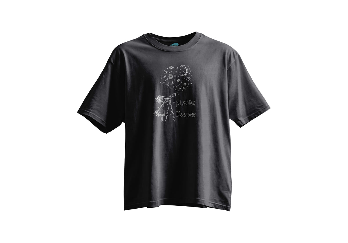 Planet Keeper - Kısa Kollu Mavi Regular T- Shirt