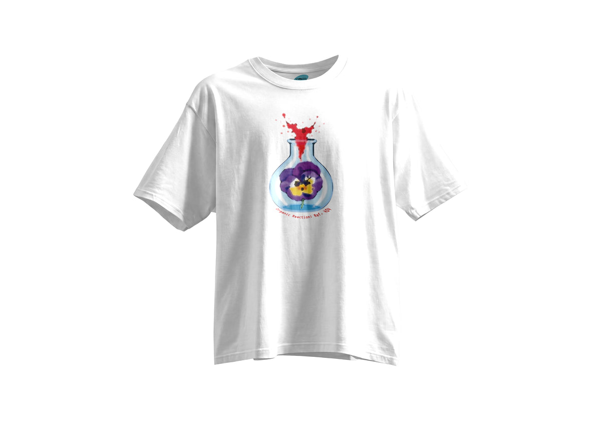 Organic Reaction - Kısa Kollu Beyaz Regular T- Shirt