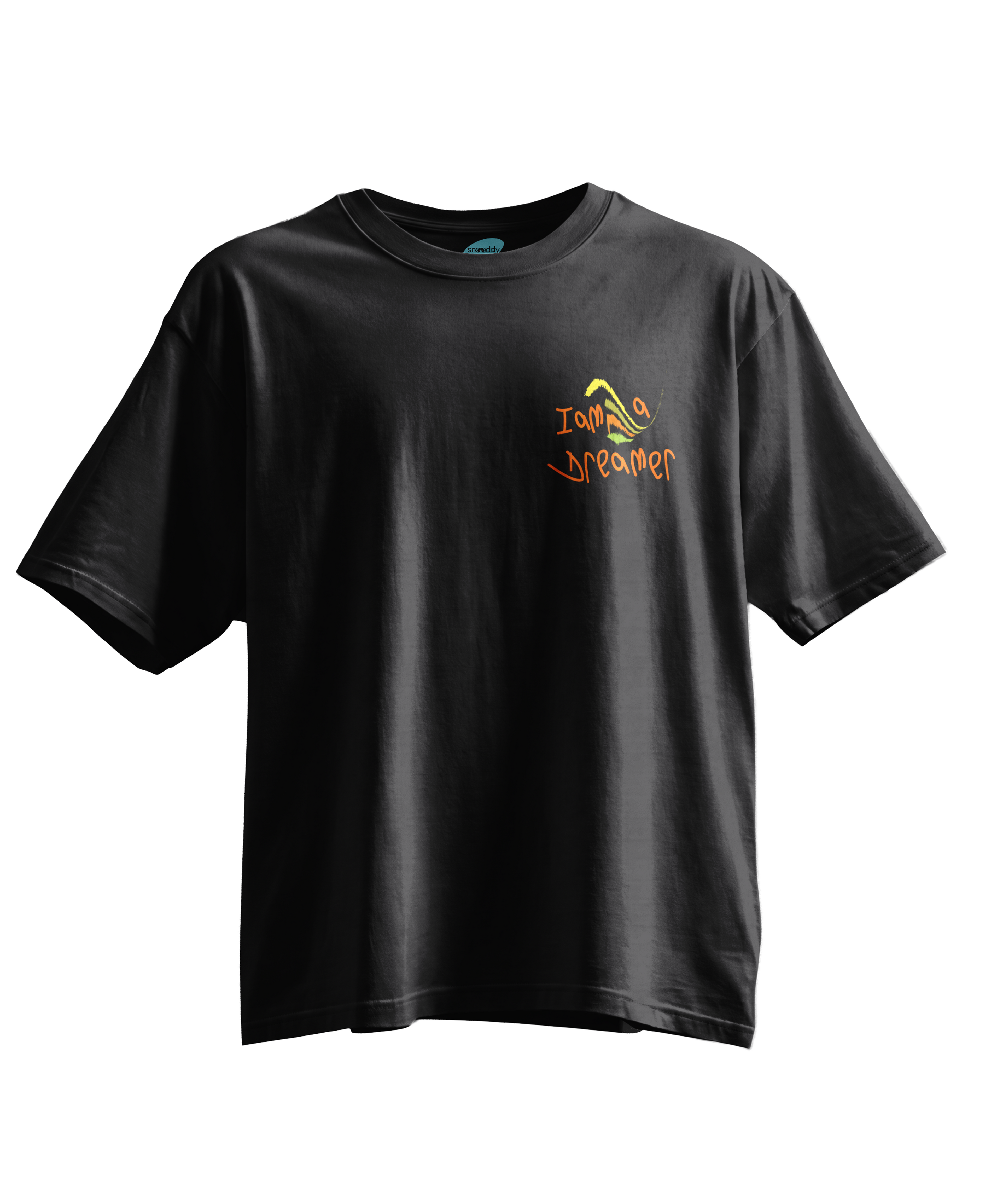 Cosmic Dreamer - Kısa Kollu Siyah Regular T- Shirt