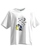 Microscopic Cosmos - Kısa Kollu Beyaz Regular T- Shirt