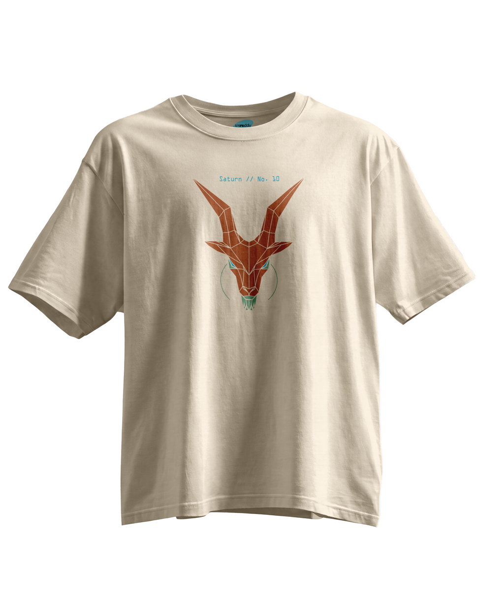 Capricorn Boundary - Alabaster Edition Kısa Kollu Krem Regular T- Shirt