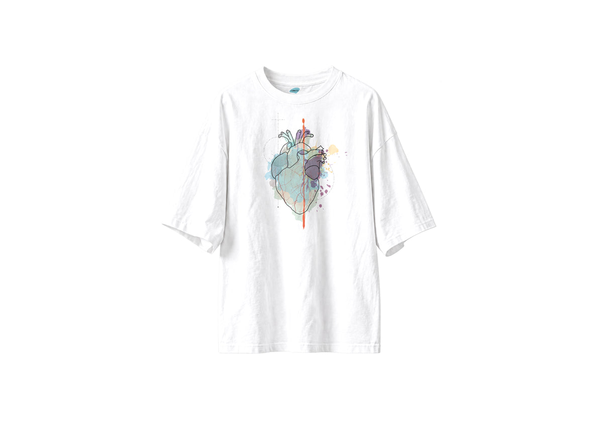 Heartbeat Graphic - Oversize T- Shirt
