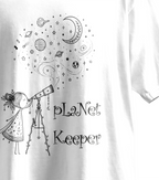Celestial Dreamer - Kısa Kollu Beyaz Regular T- Shirt