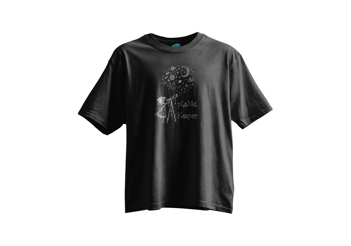 Planet Keeper - Kısa Kollu Mavi Regular T- Shirt