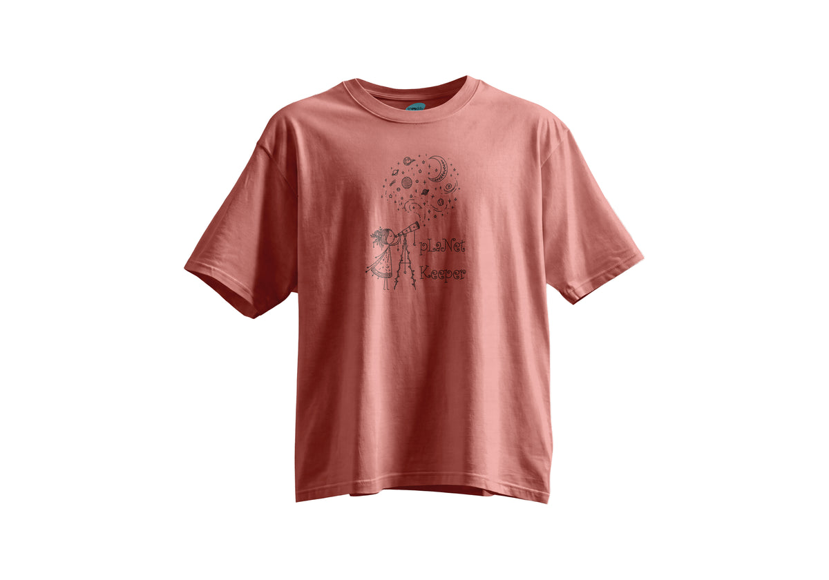Planet Keeper - Kısa Kollu Mavi Regular T- Shirt
