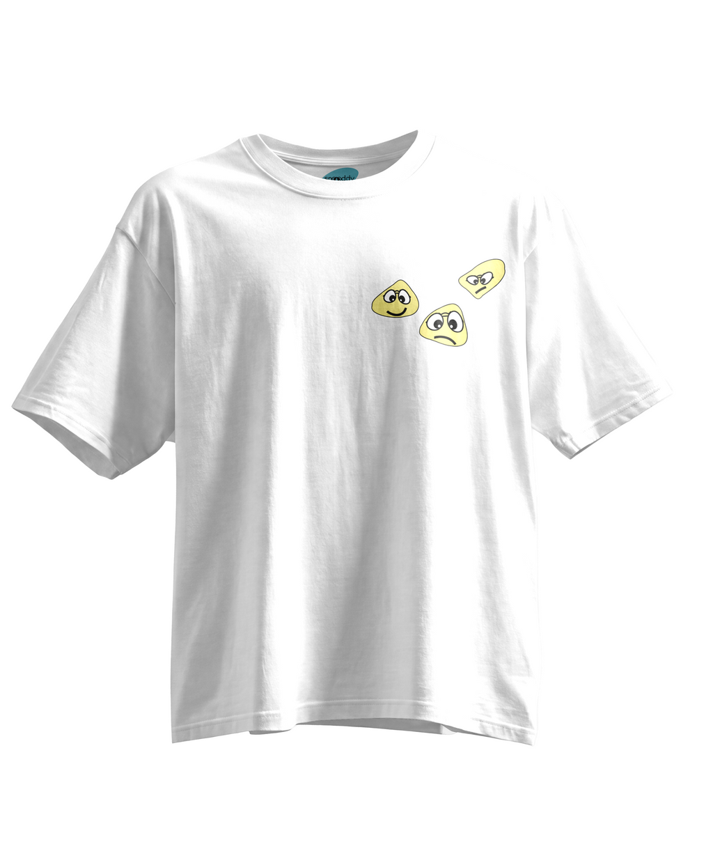 Mood Particles -  Kısa Kollu Beyaz Regular T- Shirt