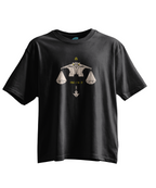 Libra Equilibrium - Dark Matter Edition Kısa Kollu Siyah Regular T- Shirt