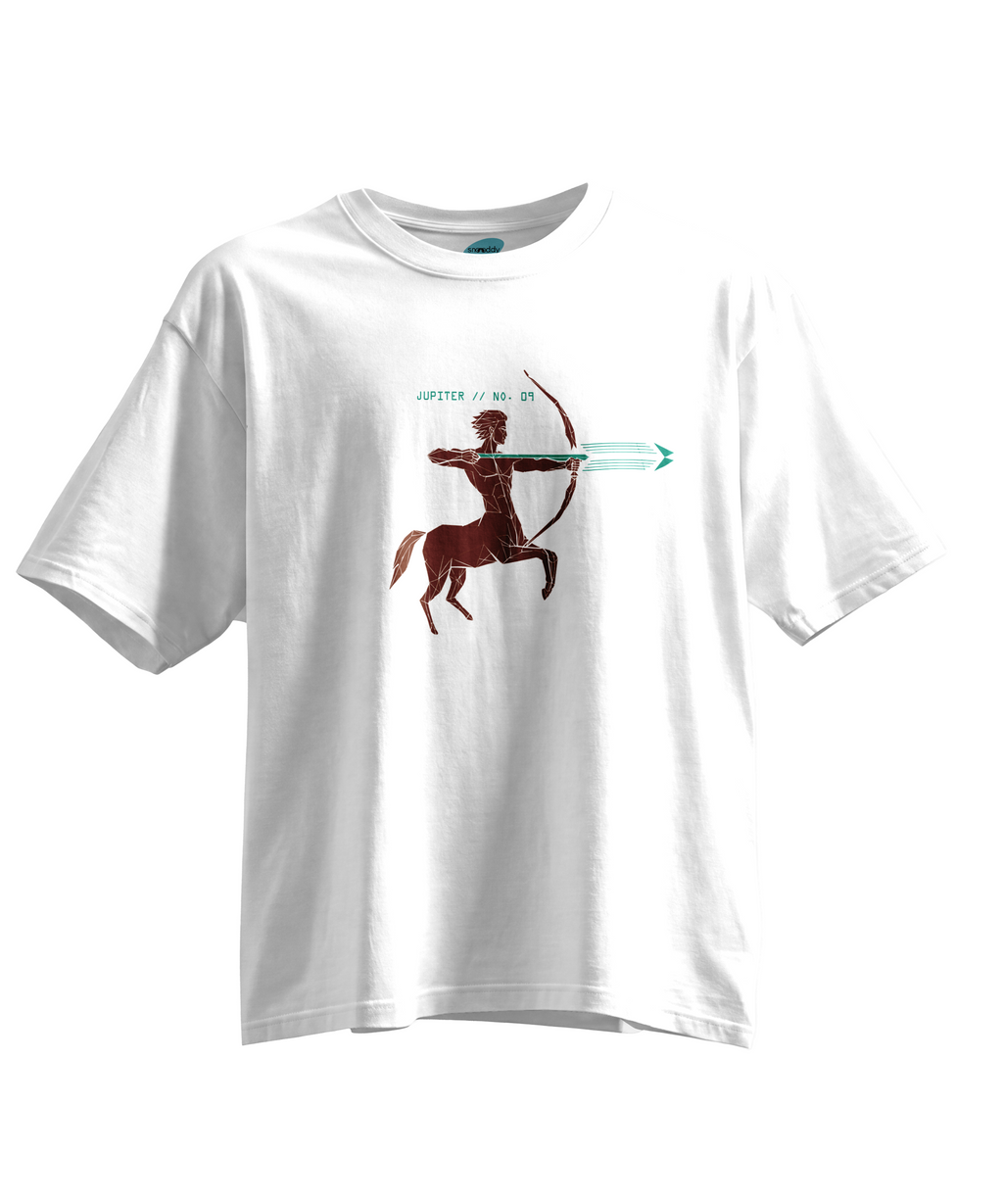 Sagittarius Vector - Zero Gravity Edition Kısa Kollu Beyaz Regular T- Shirt