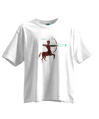 Sagittarius Vector - Zero Gravity Edition Kısa Kollu Beyaz Regular T- Shirt