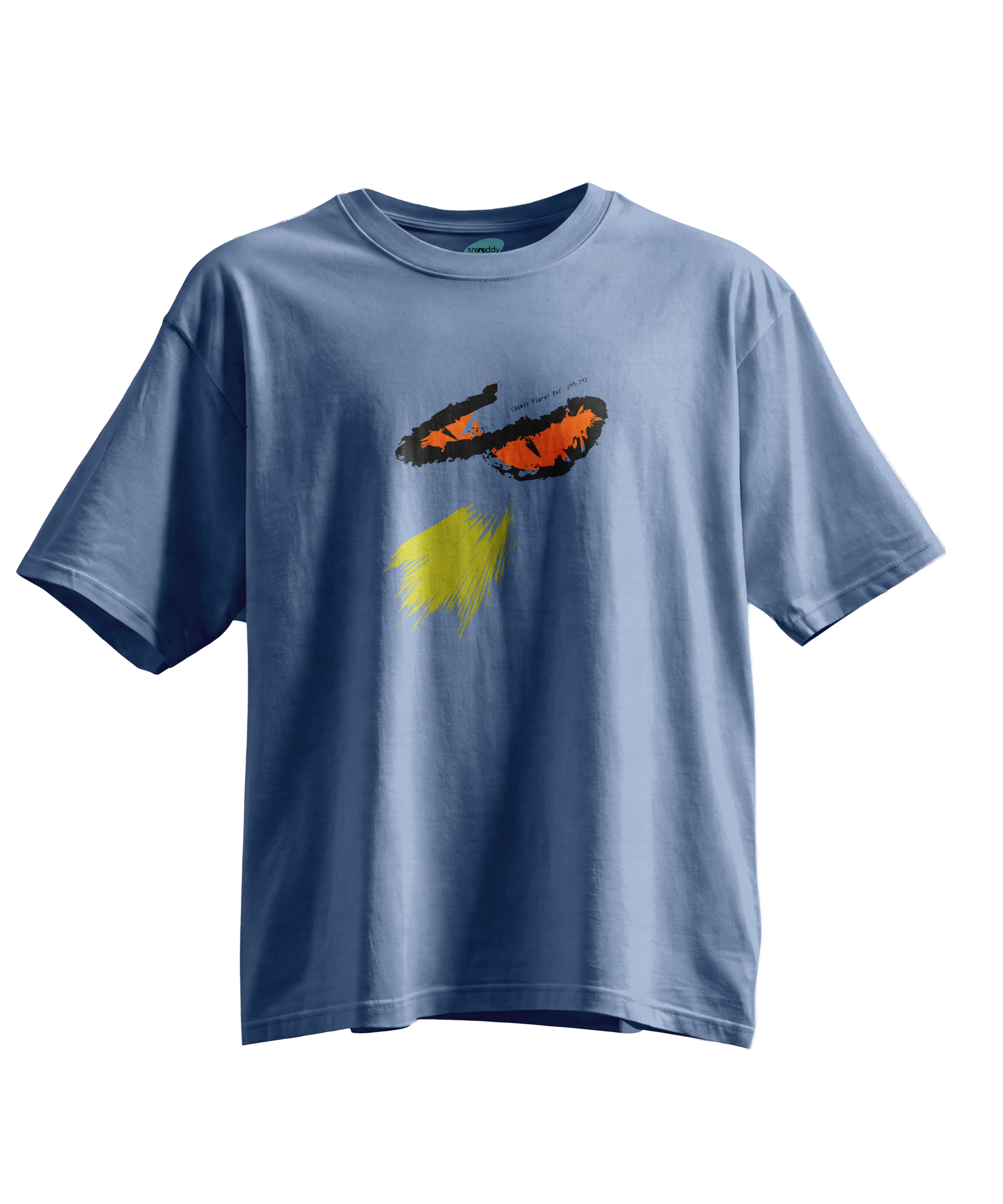Cosmic Flare - Kısa Kollu Mavi Regular T- Shirt